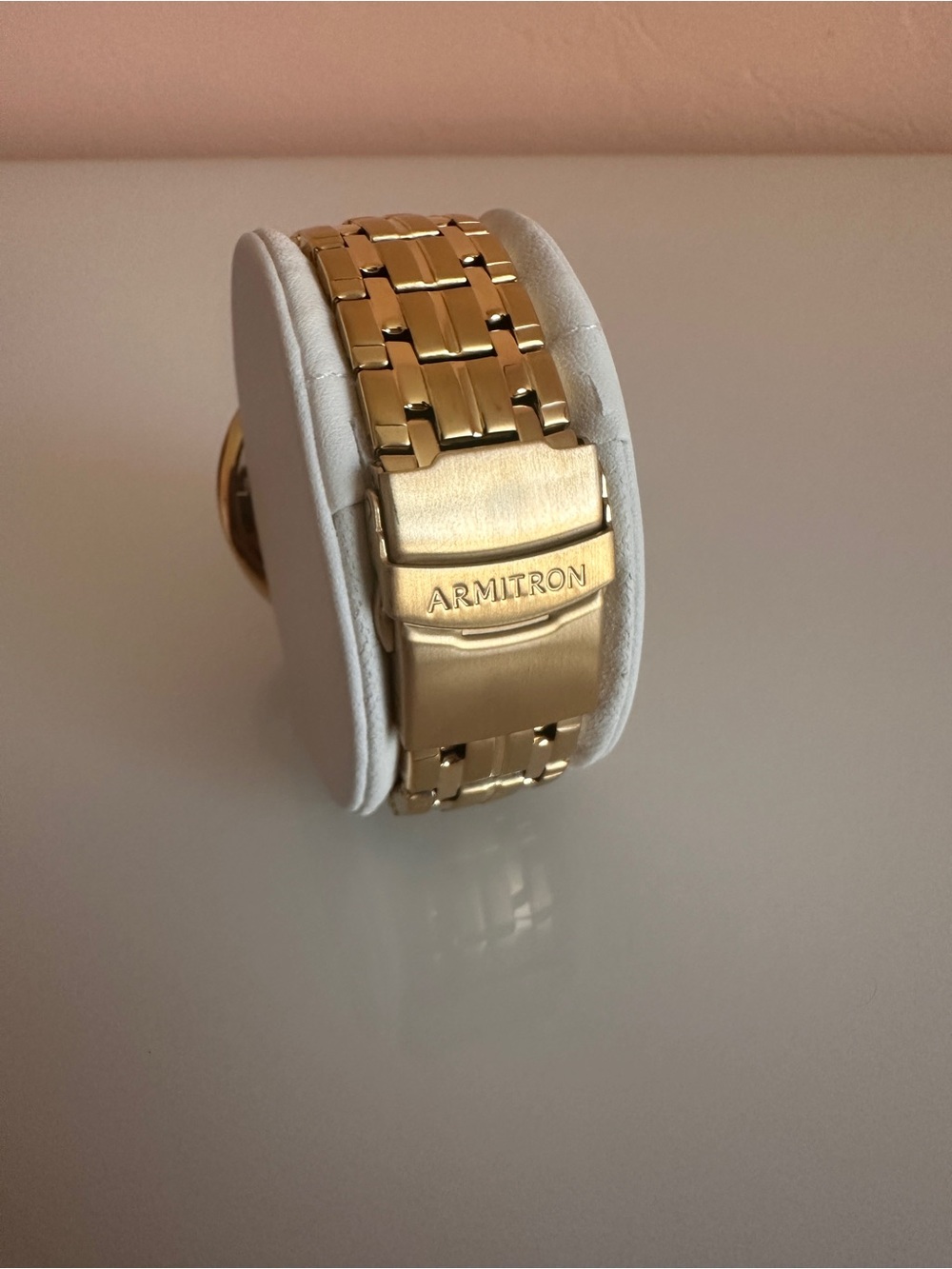 Armitron Chronograph with Gold Bracelet and Black Dial NIB NWT IOB - Picture 4 of 4